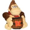 Donkey Kong with Barrell Official Super Mario Plush (6)