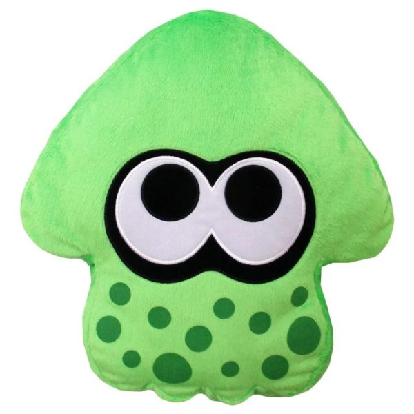 Neon Green Splatoon 2 Squid Cushion (1)