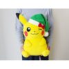 Christmas Pikachu with Green Stocking Cap Big Banpresto Plush (2)