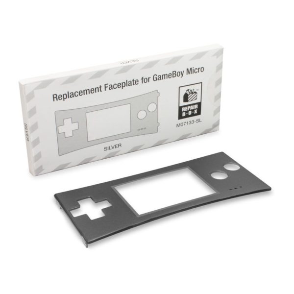 GameBoy Micro Faceplate Silver (1)