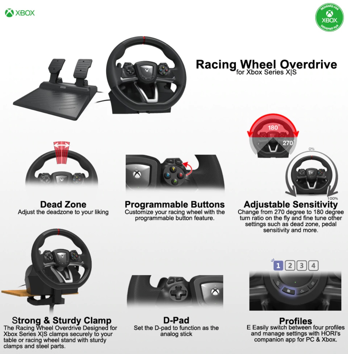 Hori Racing Wheel Overdrive For Xbox Series X S ・ Xbox, 51% OFF
