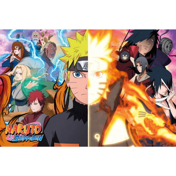Naruto Shippuden Split Poster