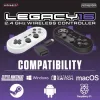 Legacy16 Wireless 2.4GHz Controller for SNES Switch PC Mobile (Classic Grey) (10)