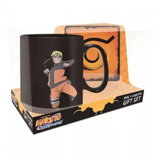 Naruto Clone Jutsu Naruto Shippuden Magic Mug & Coaster Set (1)