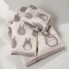 Big Grey Totoro My Neighbor Totoro Silhouette Collection Wash Towel (1)