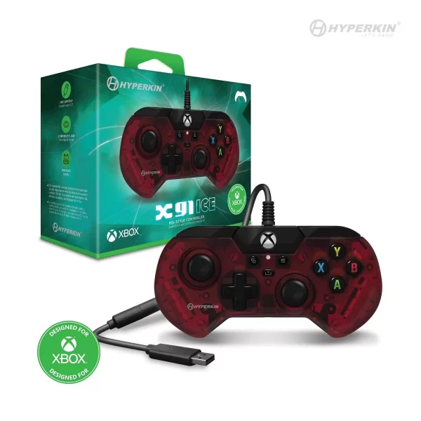 X91 v2 Xbox Wired Controller RUBY RED m07543-rr 1