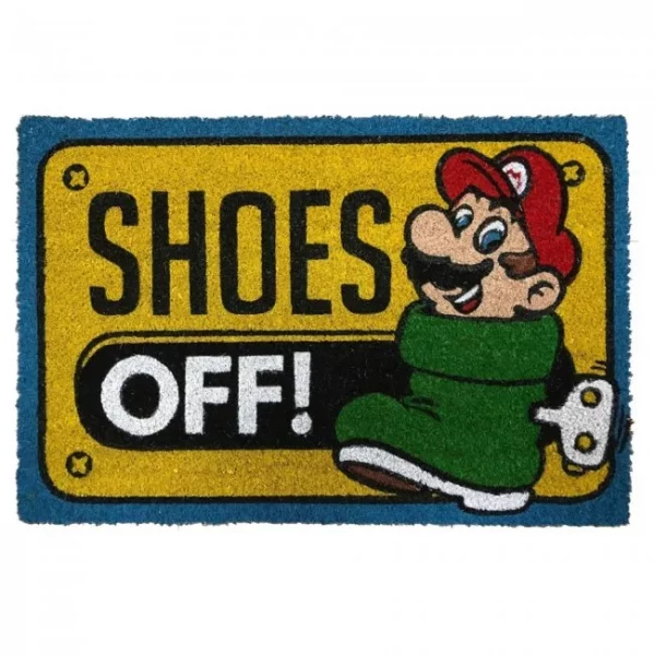 Shoes Off! Super Mario Doormat