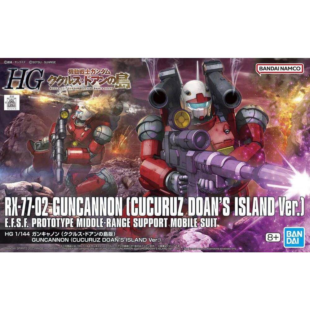 RX-77-2 Guncannon Mobile Suit Gundam Cucuruz Doan’s Island (Cucuruz Doan’s Island Ver.) HG 1144 Scale Model Kit (5)