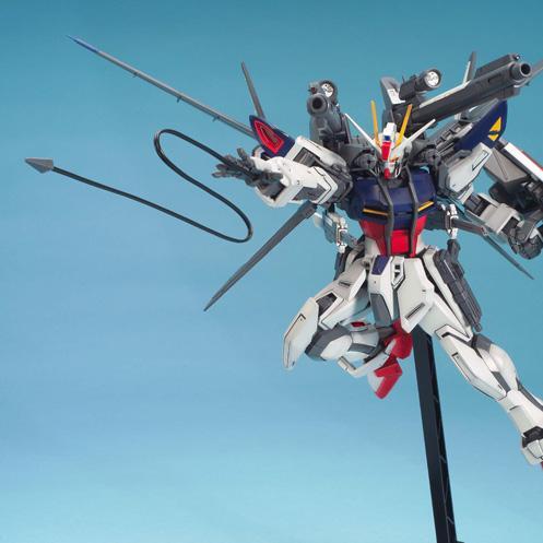 GAT-X105E Strike E + IWSP Mobile Suit Gundam SEED (Lukas O’Donnell Custom) MG 1100 Scale Model Kit (3)