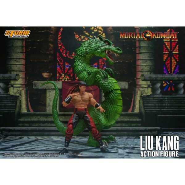 Liu Kang & Dragon Mortal Kombat 112 Scale VS Series Action Figure (29)