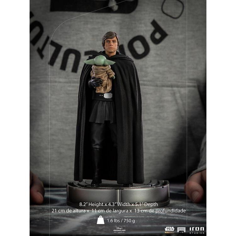 Luke Skywalker & Grogu The Mandalorian 110 Scale Art Statue (4)