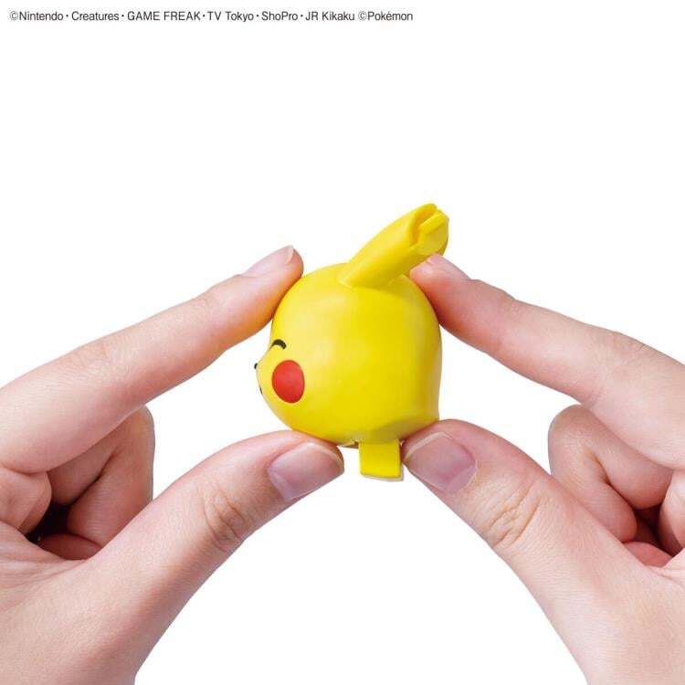 Pikachu (Sitting Pose) Pokemon Quick! Model Kit (2)