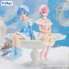 Rem ReZero Starting Life in Another World Snow Princess (Pearl Ver.)) Noodle Stopper Figure (1)
