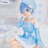 Rem ReZero Starting Life in Another World Snow Princess (Pearl Ver.)) Noodle Stopper Figure (10)