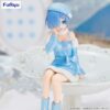 Rem ReZero Starting Life in Another World Snow Princess (Pearl Ver.)) Noodle Stopper Figure (9)