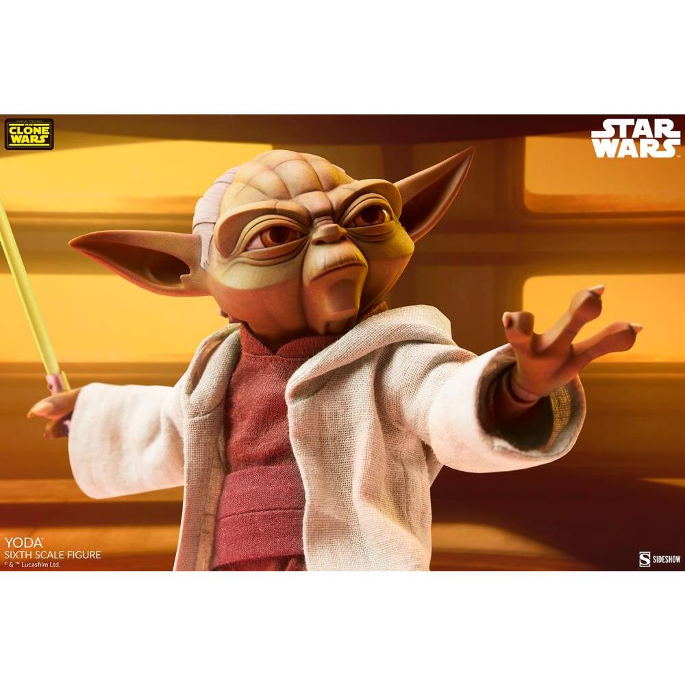 Yoda Star Wars The Clone Wars 16 Scale Figure (15)
