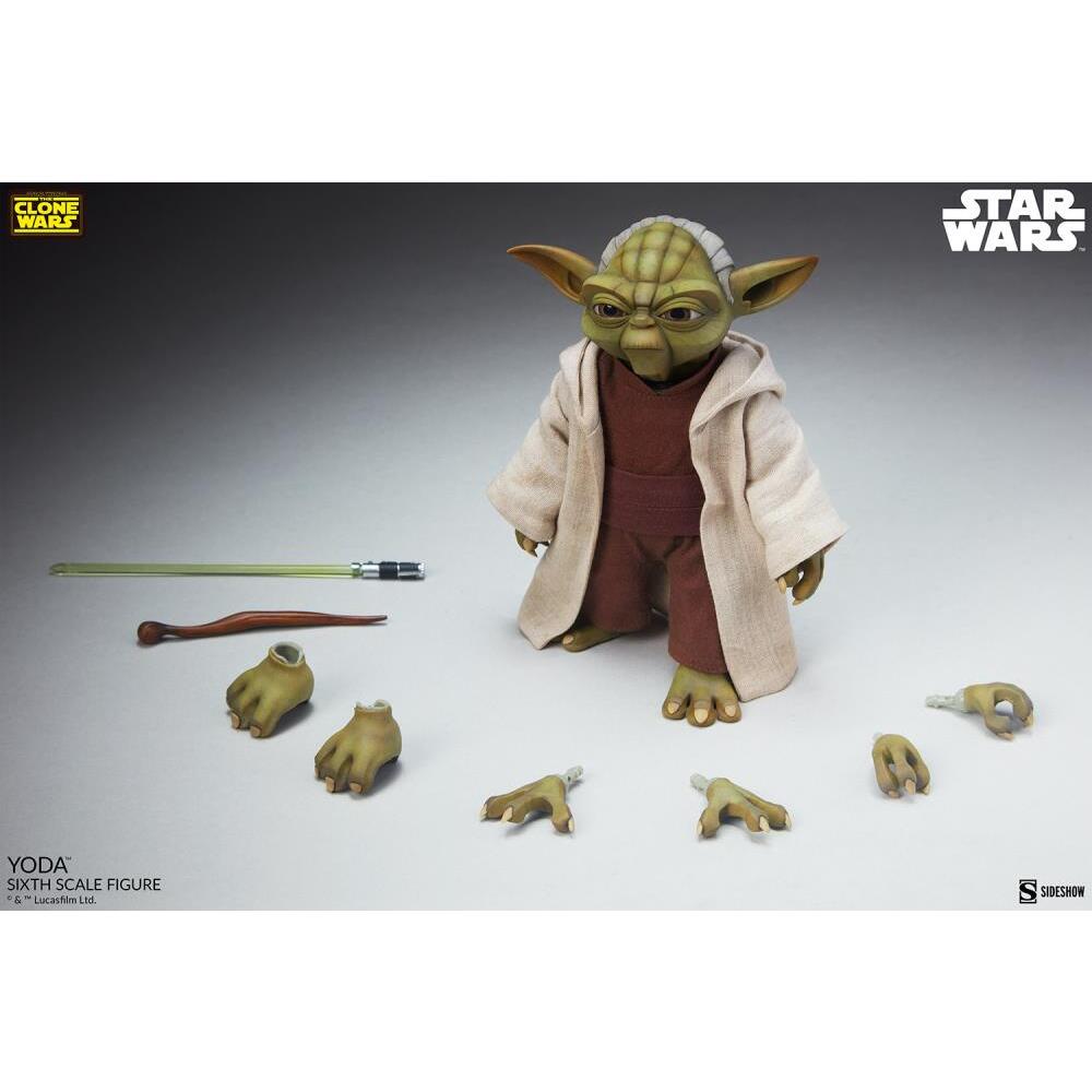 Yoda Star Wars The Clone Wars 16 Scale Figure (8)