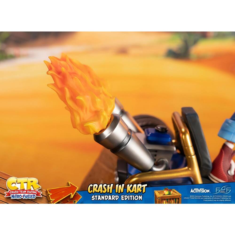 Crash in Kart Crash Team Racing Nitro-Fueled First 4 Figures PVC Statue (11)