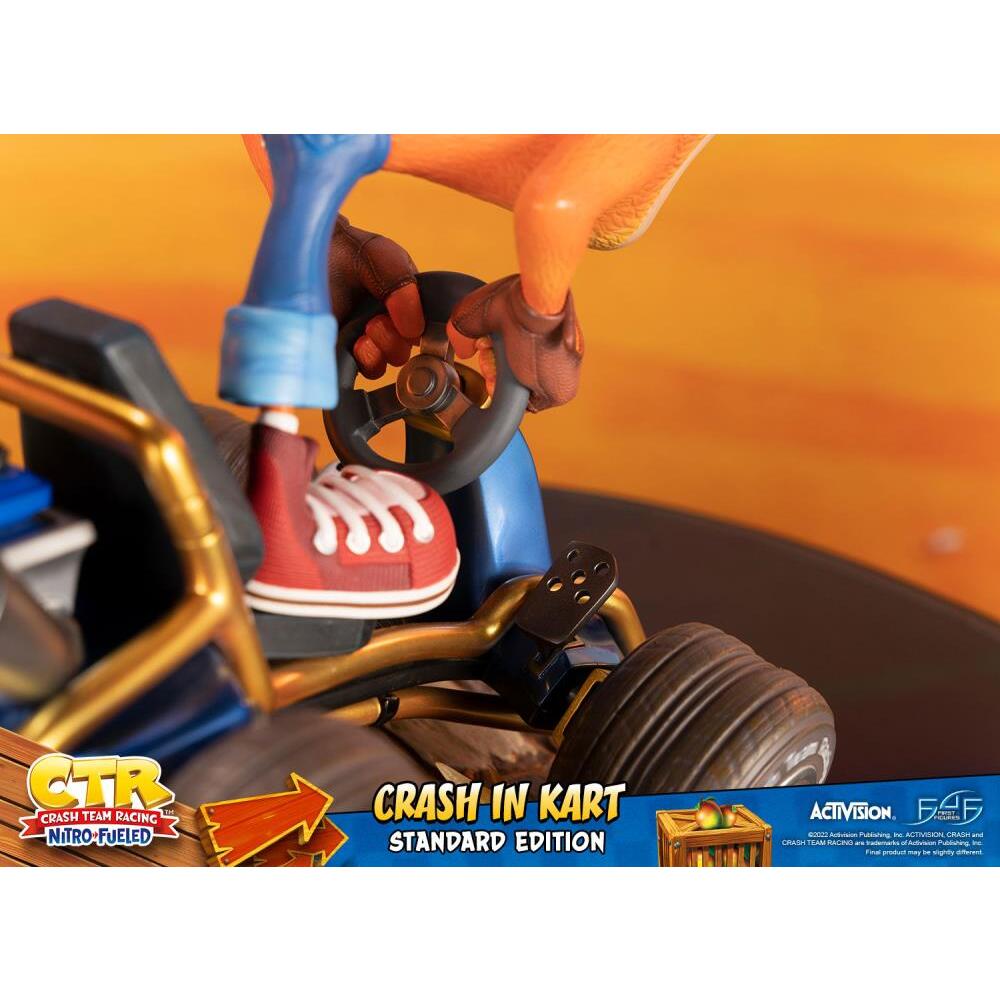 Crash in Kart Crash Team Racing Nitro-Fueled First 4 Figures PVC Statue (14)