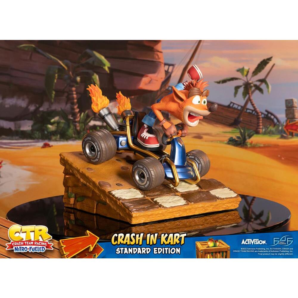 Crash in Kart Crash Team Racing Nitro-Fueled First 4 Figures PVC Statue (26)