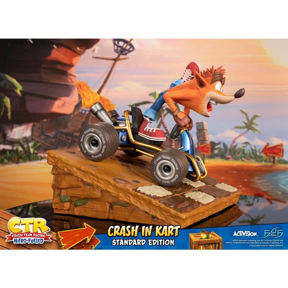 Crash in Kart Crash Team Racing Nitro-Fueled First 4 Figures PVC Statue (28)