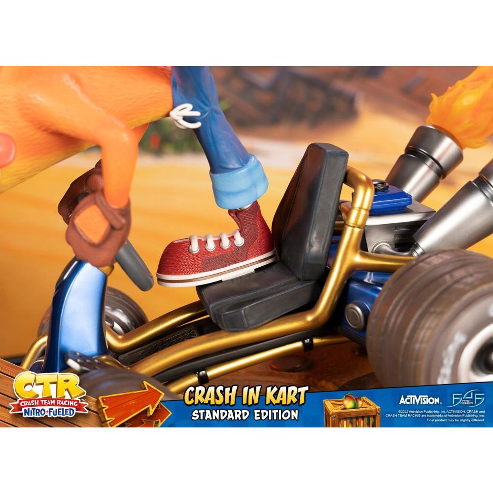 Crash in Kart Crash Team Racing Nitro-Fueled First 4 Figures PVC Statue (30)