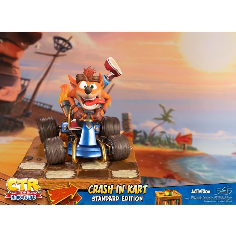 Crash in Kart Crash Team Racing Nitro-Fueled First 4 Figures PVC Statue (33)