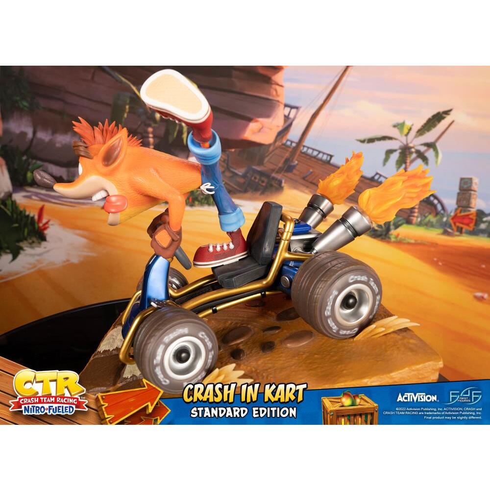 Crash in Kart Crash Team Racing Nitro-Fueled First 4 Figures PVC Statue (5)