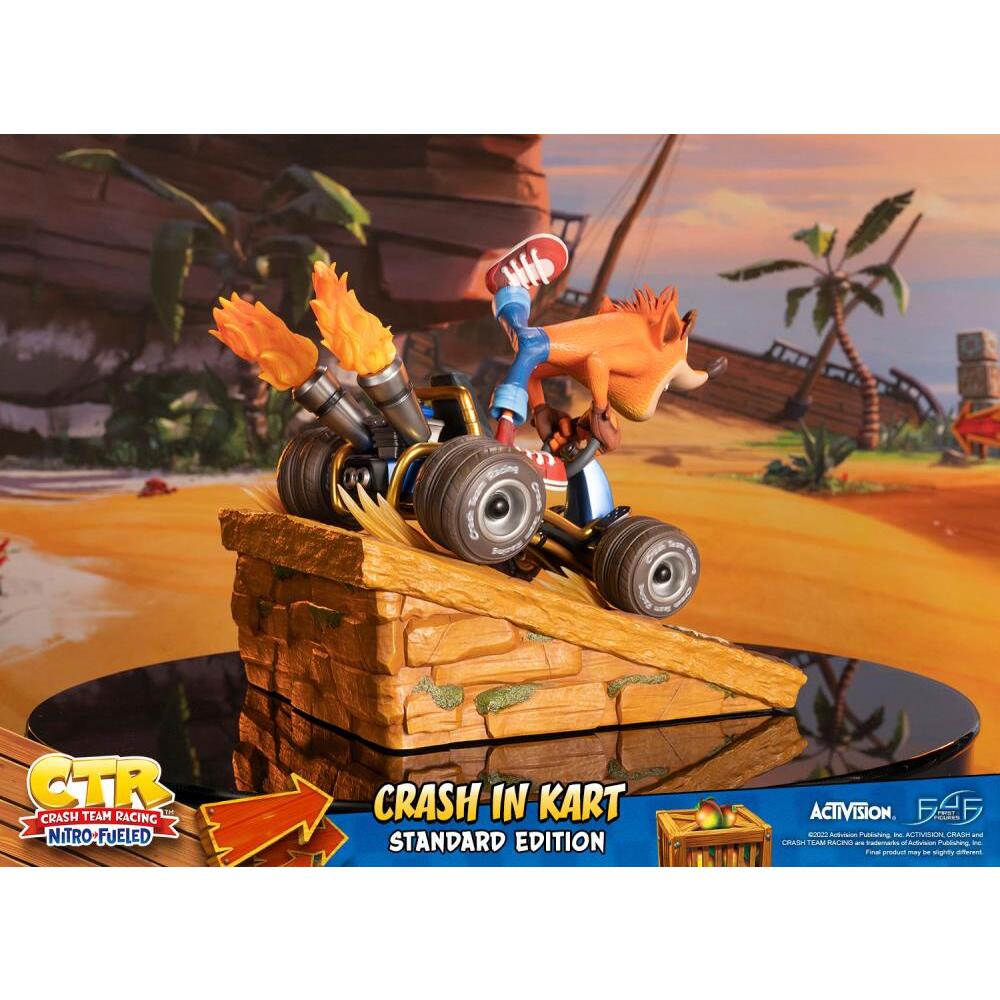 Crash in Kart Crash Team Racing Nitro-Fueled First 4 Figures PVC Statue (6)
