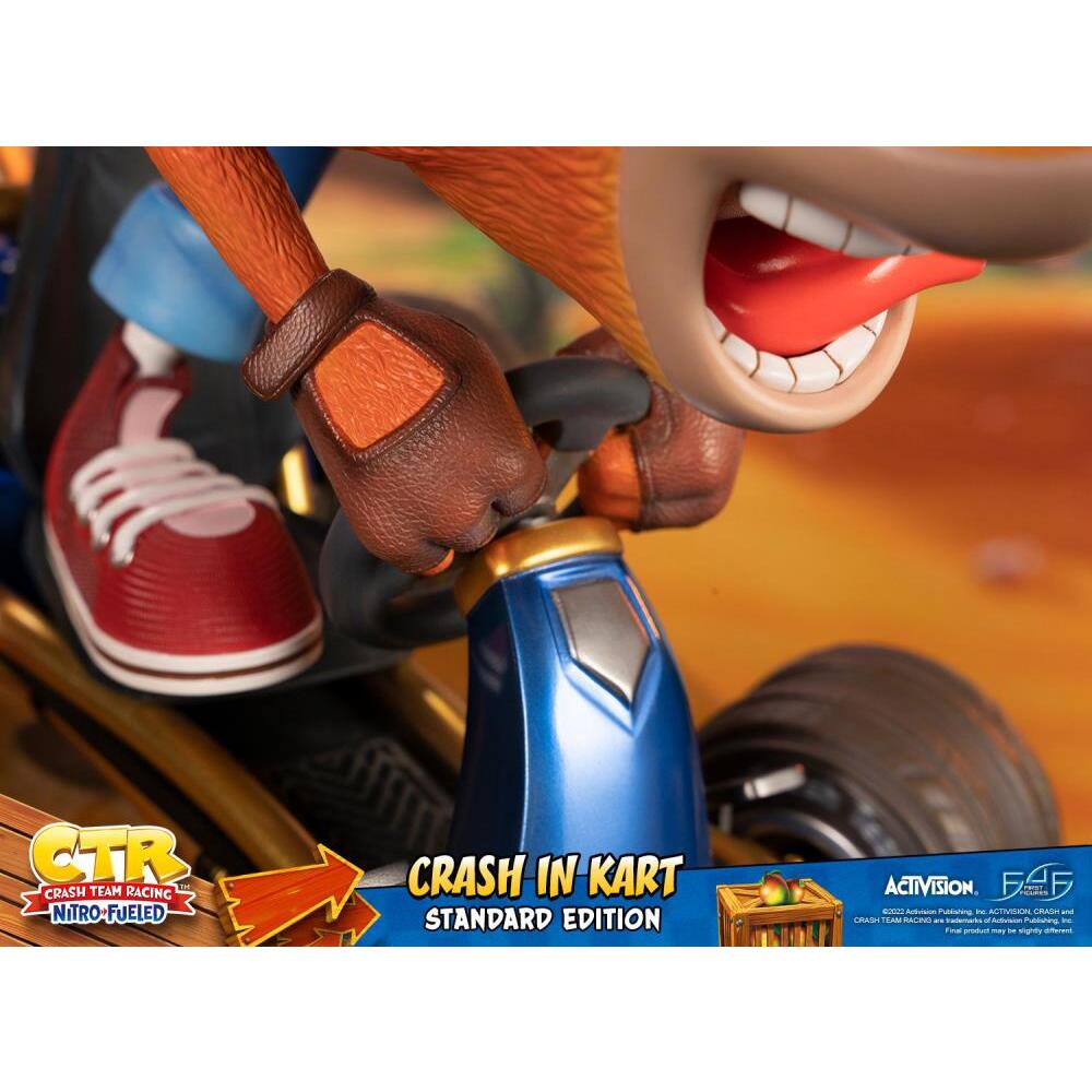 Crash in Kart Crash Team Racing Nitro-Fueled First 4 Figures PVC Statue (7)