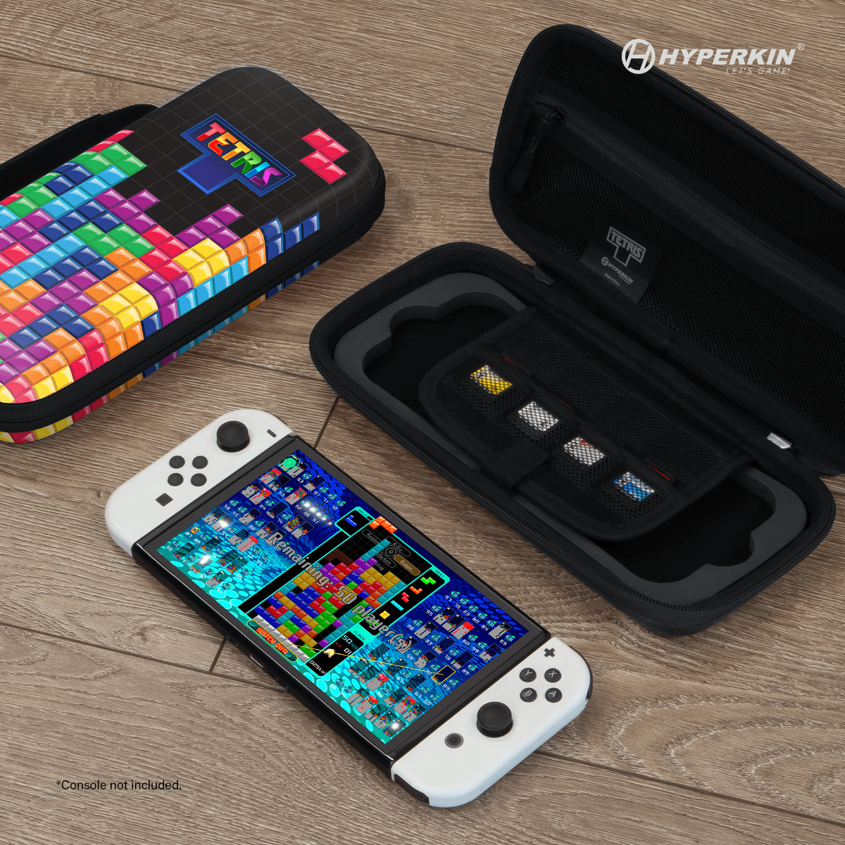 Official Tetris EVA Hard Shell Travel Case (Tetrimino Stack) for Nintendo Switch (3)
