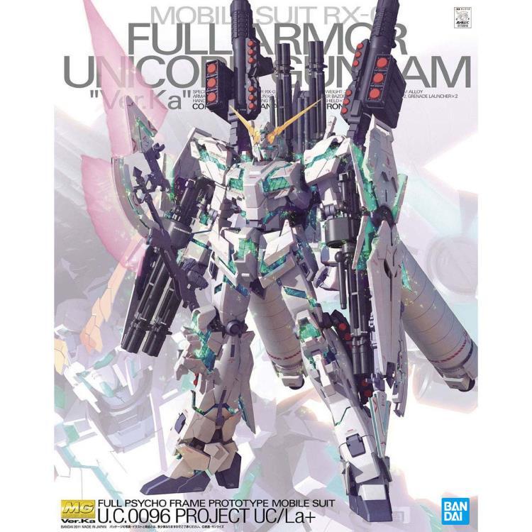 RX-0 Full Armor Unicorn Gundam Mobile Suit Gundam Unicorn (Ver.Ka) MG 1100 Scale Model Kit (4)