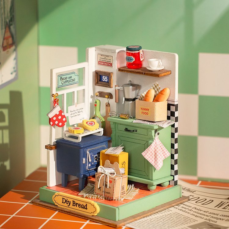 Afternoon Baking Time Rolife (Little Warm Spaces Series) 3D DIY Miniature Dollhouse Kit (3)