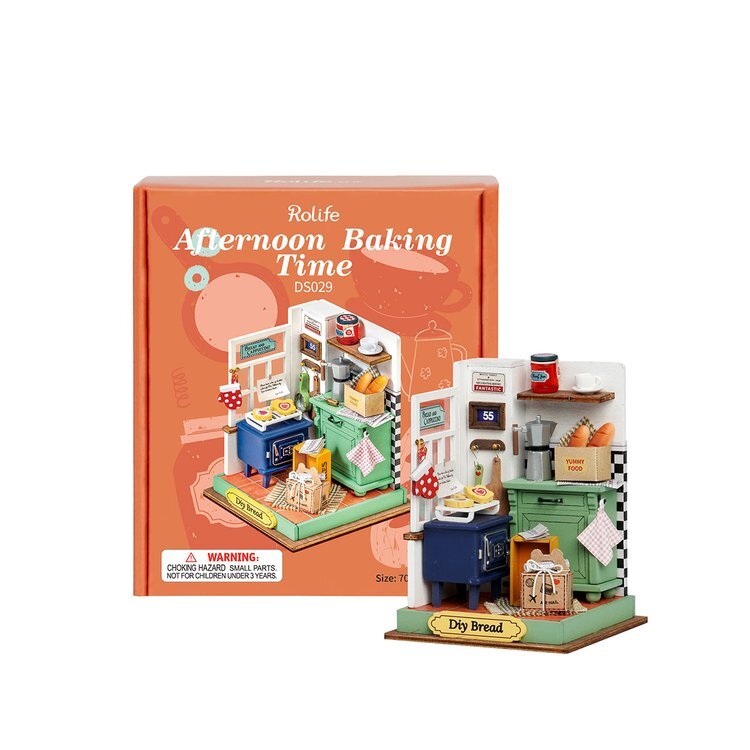 Afternoon Baking Time Rolife (Little Warm Spaces Series) 3D DIY Miniature Dollhouse Kit (4)