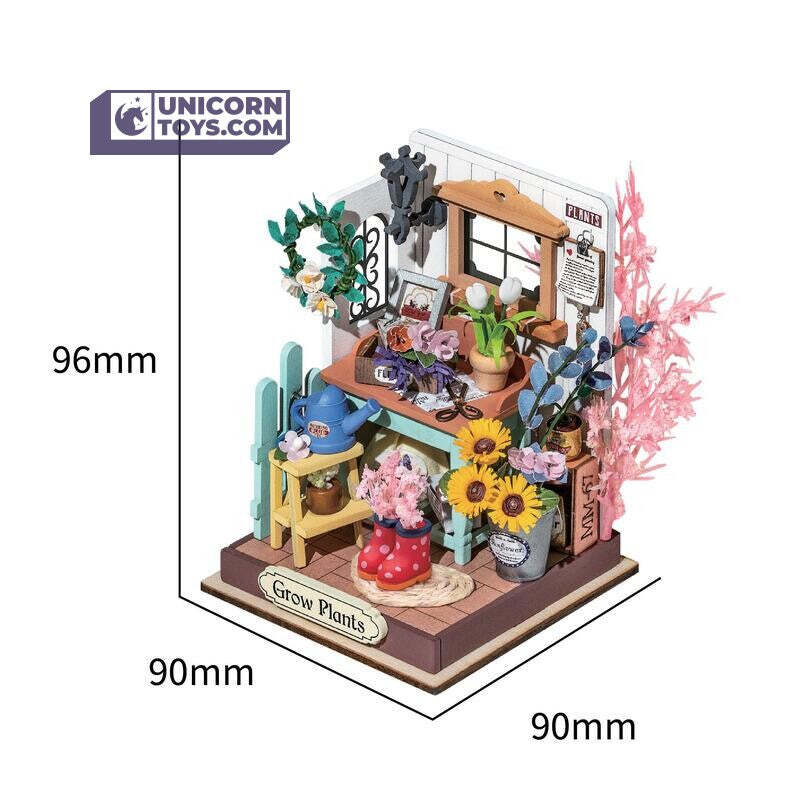 Dreaming Terrace Garden 3D Bookends ( Little Warm Spaces Series) 3D Miniature Dollhouses Kit (5)