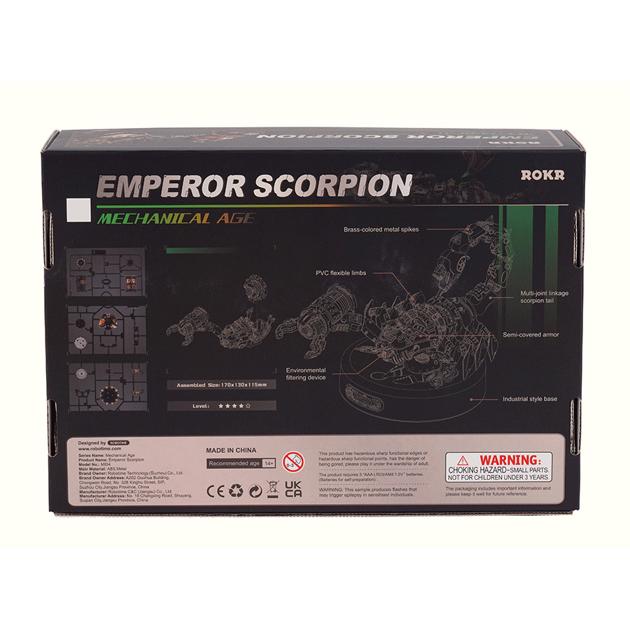 Emperor Scorpion Rolife (Mechanical Age Series) 3D DIY Puzzle kIT (10)