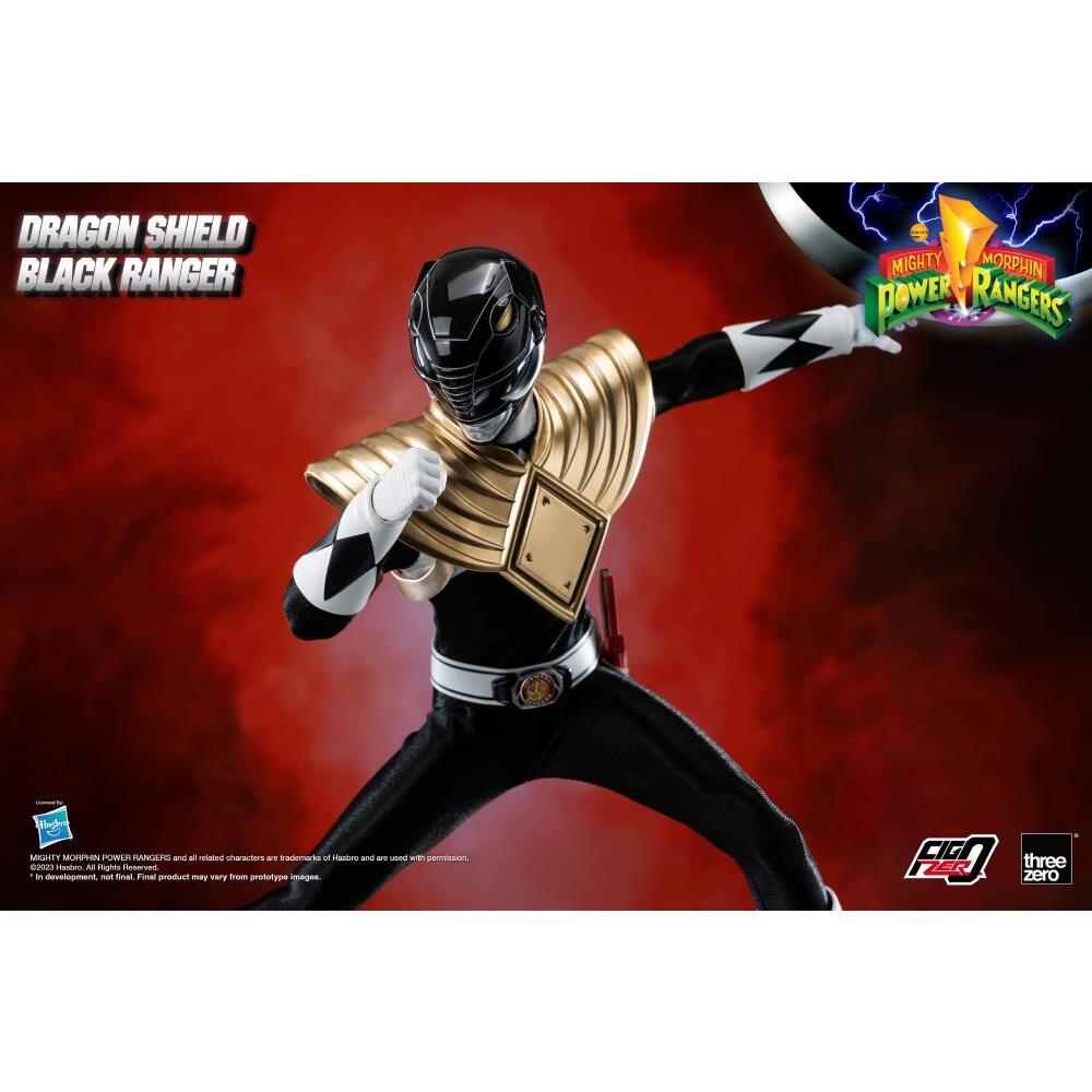 Dragon Shield Black Ranger Mighty Morphin’ Power Rangers FigZero 16 Scale Figure (16)