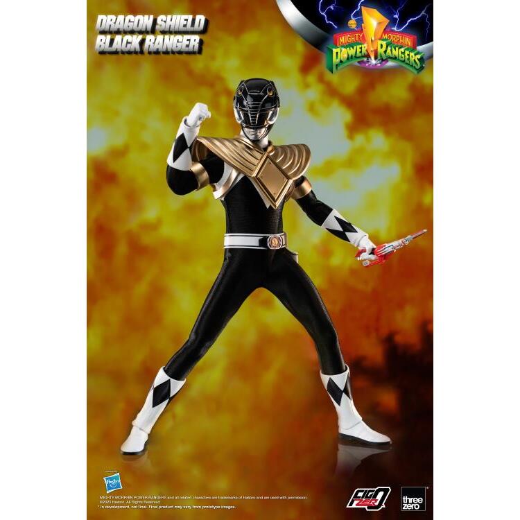 Dragon Shield Black Ranger Mighty Morphin’ Power Rangers FigZero 16 Scale Figure (3)