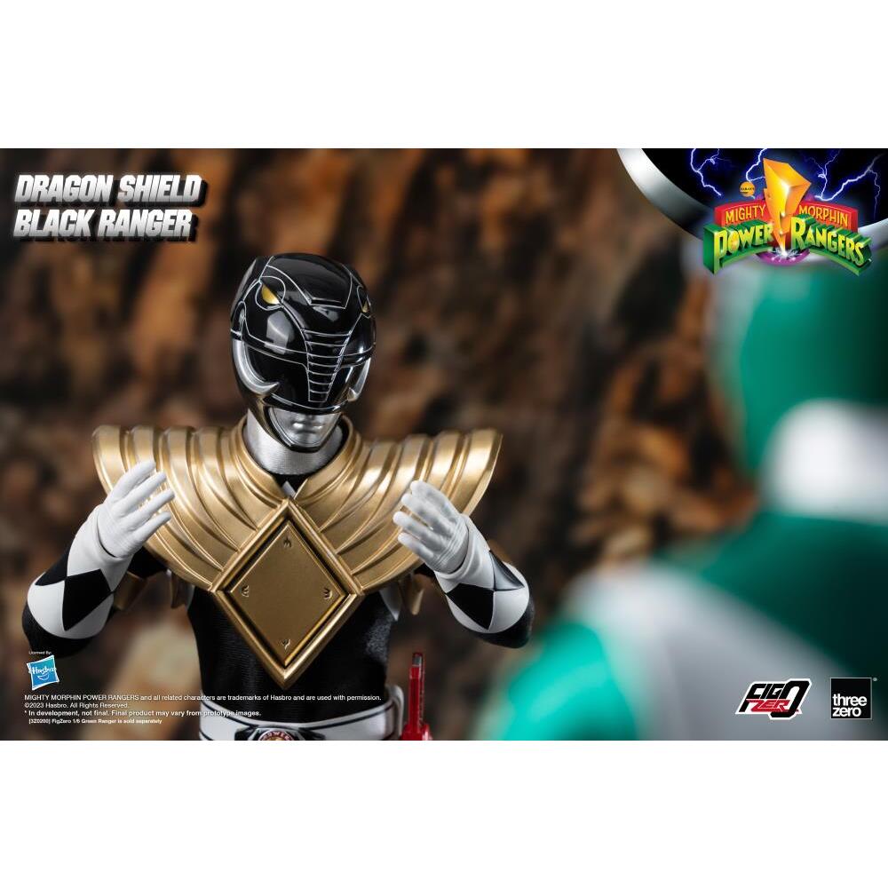 Dragon Shield Black Ranger Mighty Morphin’ Power Rangers FigZero 16 Scale Figure (5)