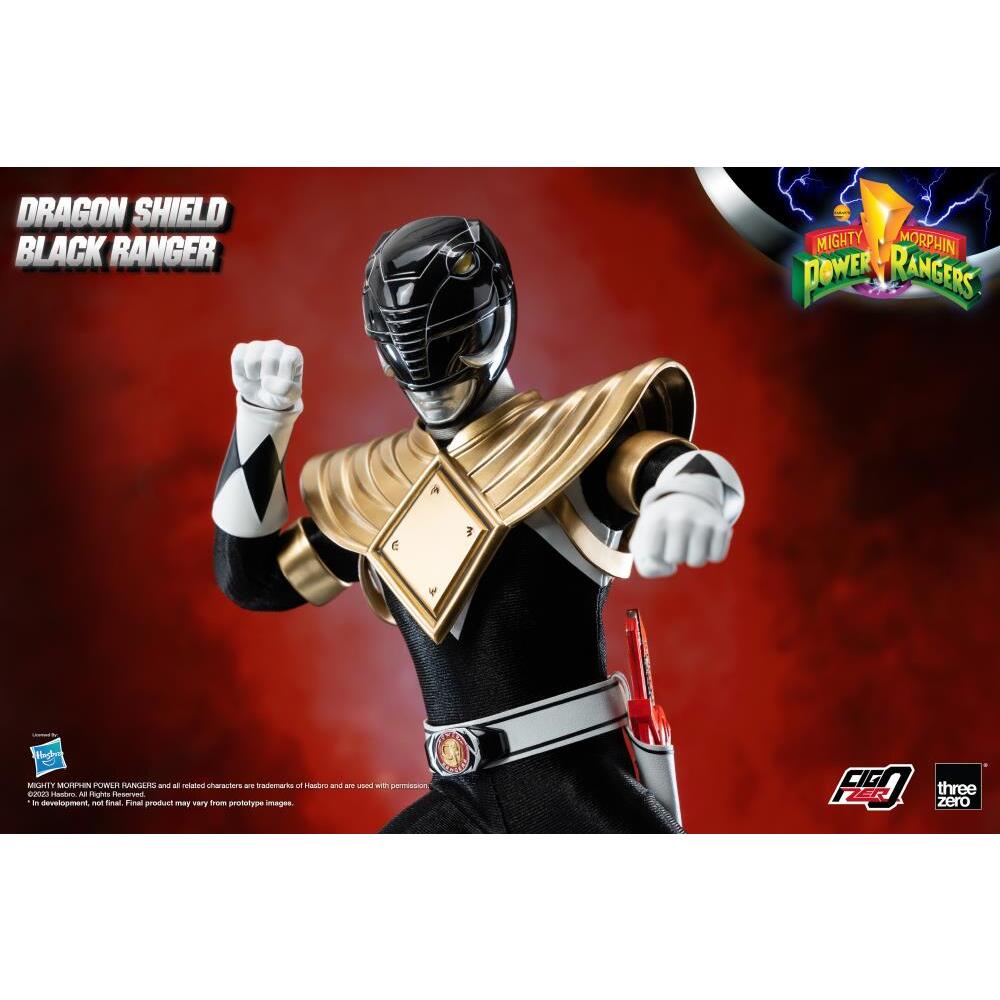 Dragon Shield Black Ranger Mighty Morphin’ Power Rangers FigZero 16 Scale Figure (6)