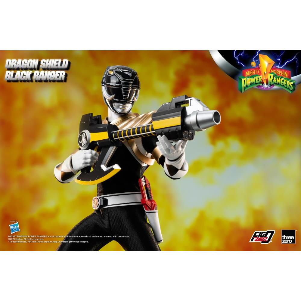Dragon Shield Black Ranger Mighty Morphin’ Power Rangers FigZero 16 Scale Figure (8)