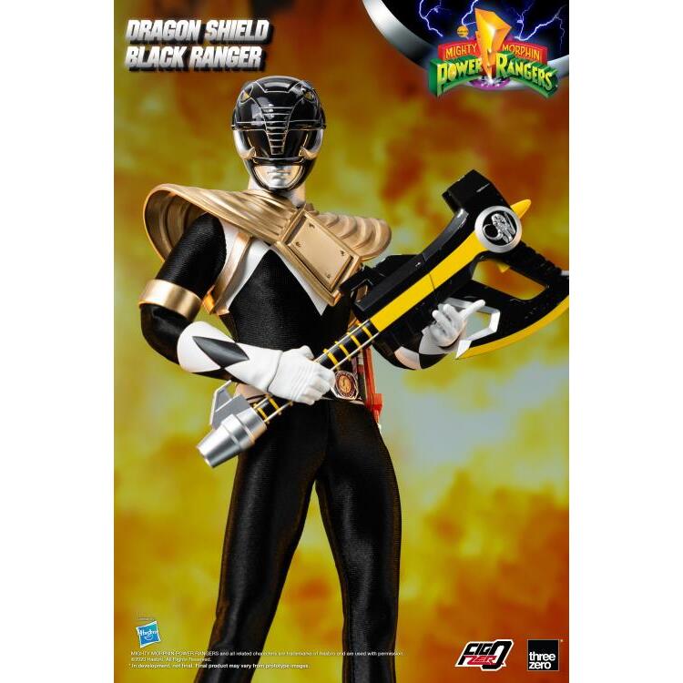 Dragon Shield Black Ranger Mighty Morphin’ Power Rangers FigZero 16 Scale Figure (9)