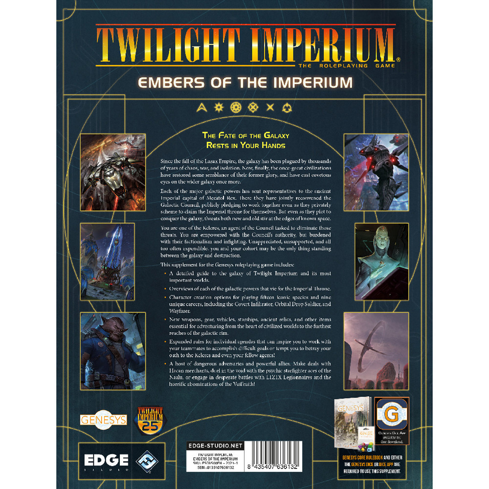 Genesys Twilight Imperium – Embers of the Imperium (Hardcover) (1)