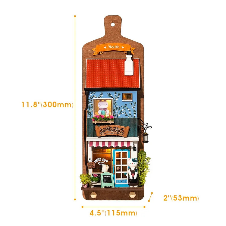 Aroma Toast Lab Rolife 3D DIY Animal Store Series Hanging Miniature House Kit (4)