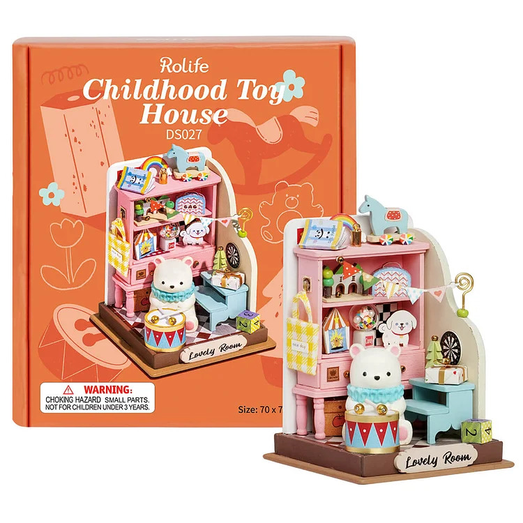 Childhood Toy House Rolife (Little Warm Spaces Series) 3D DIY Dollhouse Kit (3)