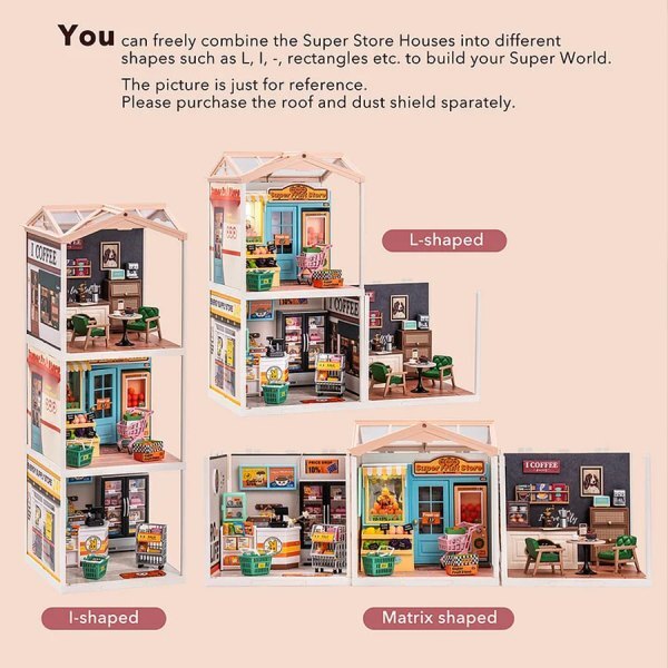 Daily Inspiration Cafe Rolife Super Creator Series 3D DIY Miniature Dollhouse Kit (4)