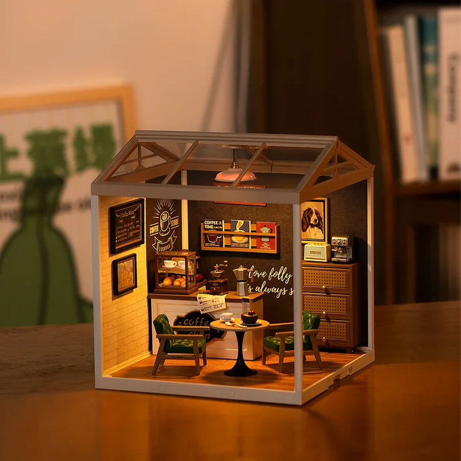 Daily Inspiration Cafe Rolife Super Creator Series 3D DIY Miniature Dollhouse Kit (5)