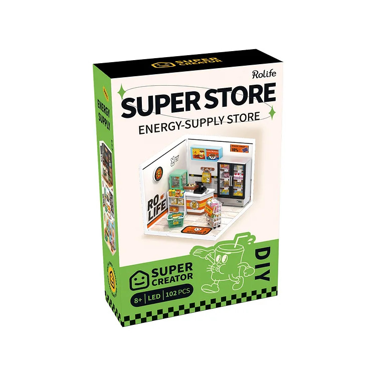 Energy Supply Store Robotime 3D DIY Super Creator Series Plastic Miniature House Kit (5)