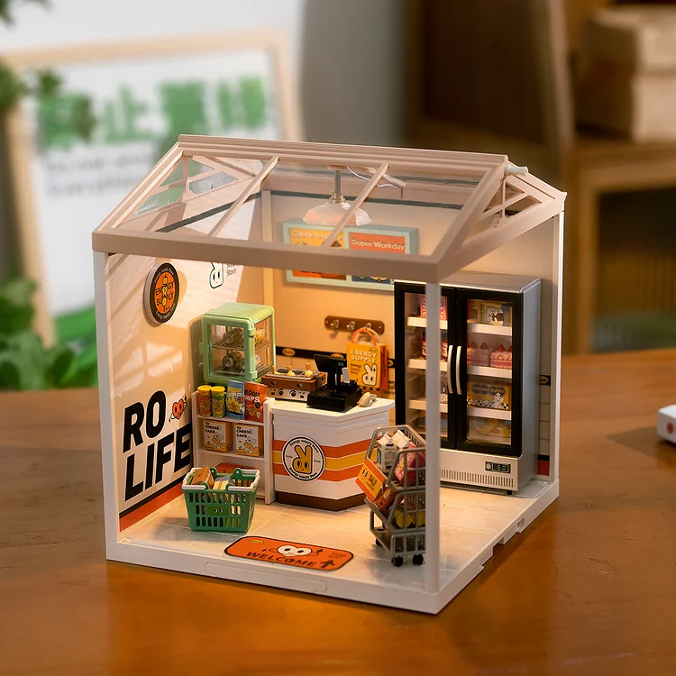 Energy Supply Store Robotime 3D DIY Super Creator Series Plastic Miniature House Kit (6)