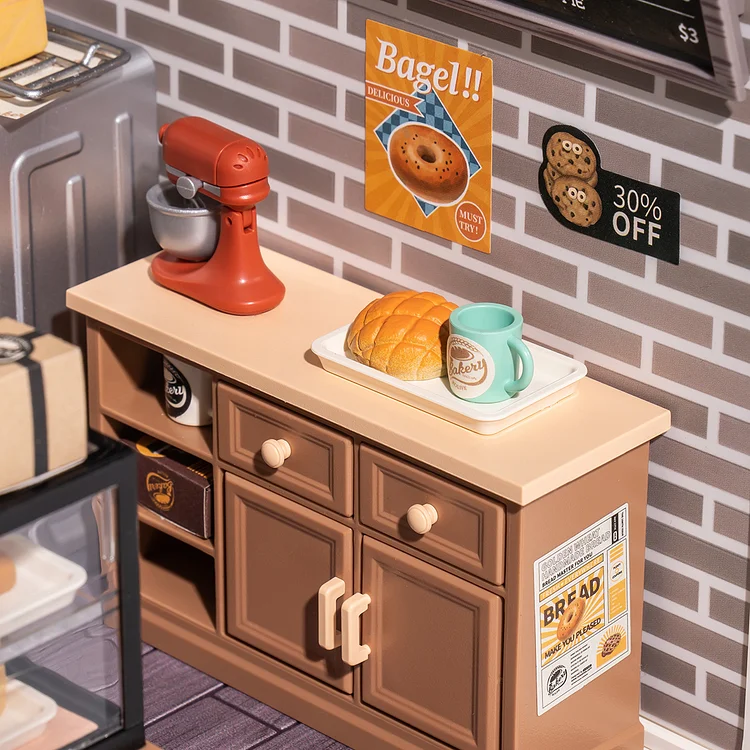 Golden Wheat Bakery Rolife Super Creator Series 3D DIY Dollhouse Kit (1)